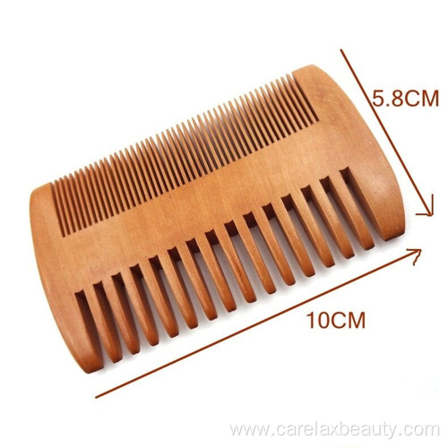 Wholesale two side pearwood comb beard